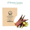 Fruits- VFR177 Organic Okra 'Red Burgundy' (100 - 150 Seeds)