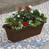 A550 Rectangle Pot [Brown] - Garden Pots & Plant Pots Singapore