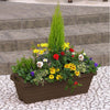 A650 Long Rectangle Pot [Brown] - Garden Pots & Plant Pots Singapore