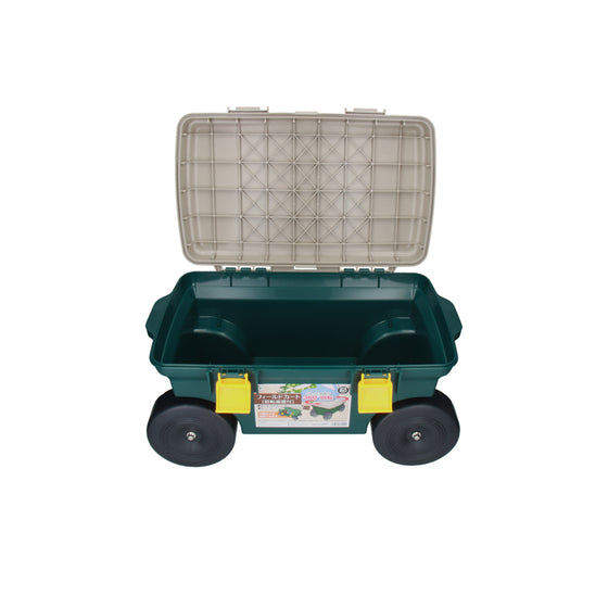 Field Cart with Rotating Seat and Container
