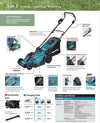 Makita DLM330Z Cordless Lawn Mower 330mm